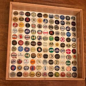 Bottle Cap Collection Tray Display